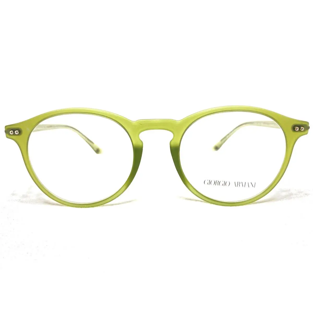 Giorgio Armani AR7040 5637 Mens Matte Olive Round Eyeglasses Frames 48/19