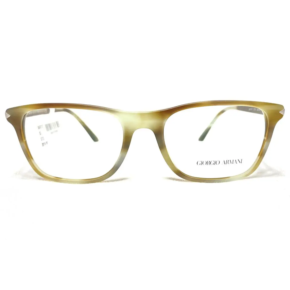 Giorgio Armani AR7177 5773 Mens Striped Green Square Eyeglasses Frames 53/18