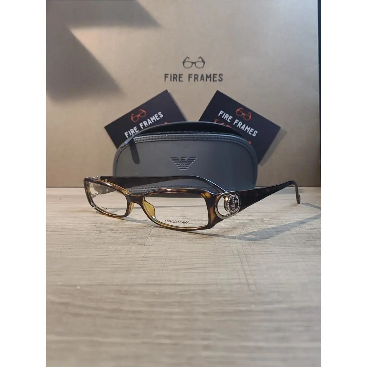 Giorgio Armani GA679 VO8 Tortoise Eyeglasses Frames 53-14-130 Optyl Italy