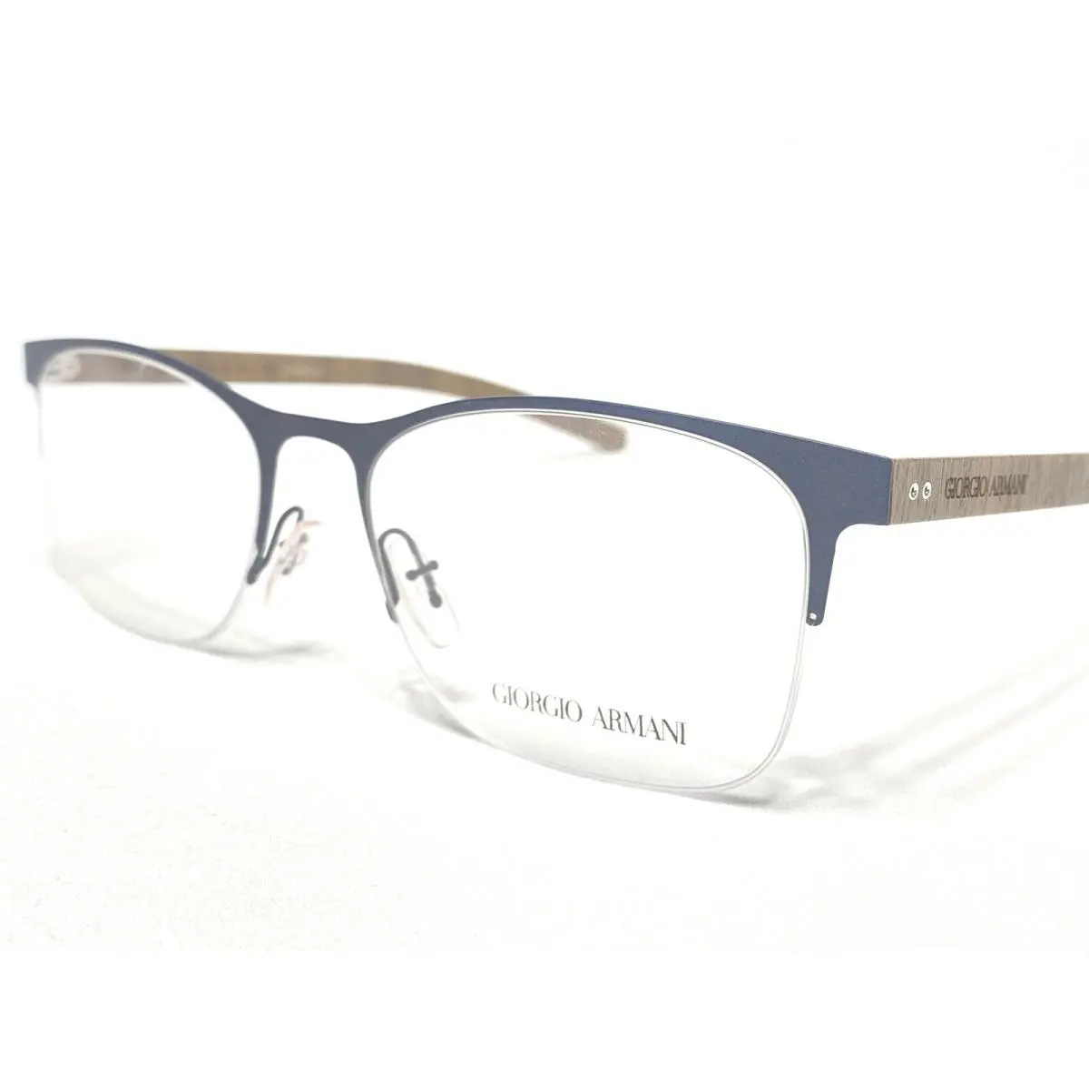 Giorgio Armani AR5047 3056 Men`s Blue/woodgrain Eyeglasses Frames 53/18 145