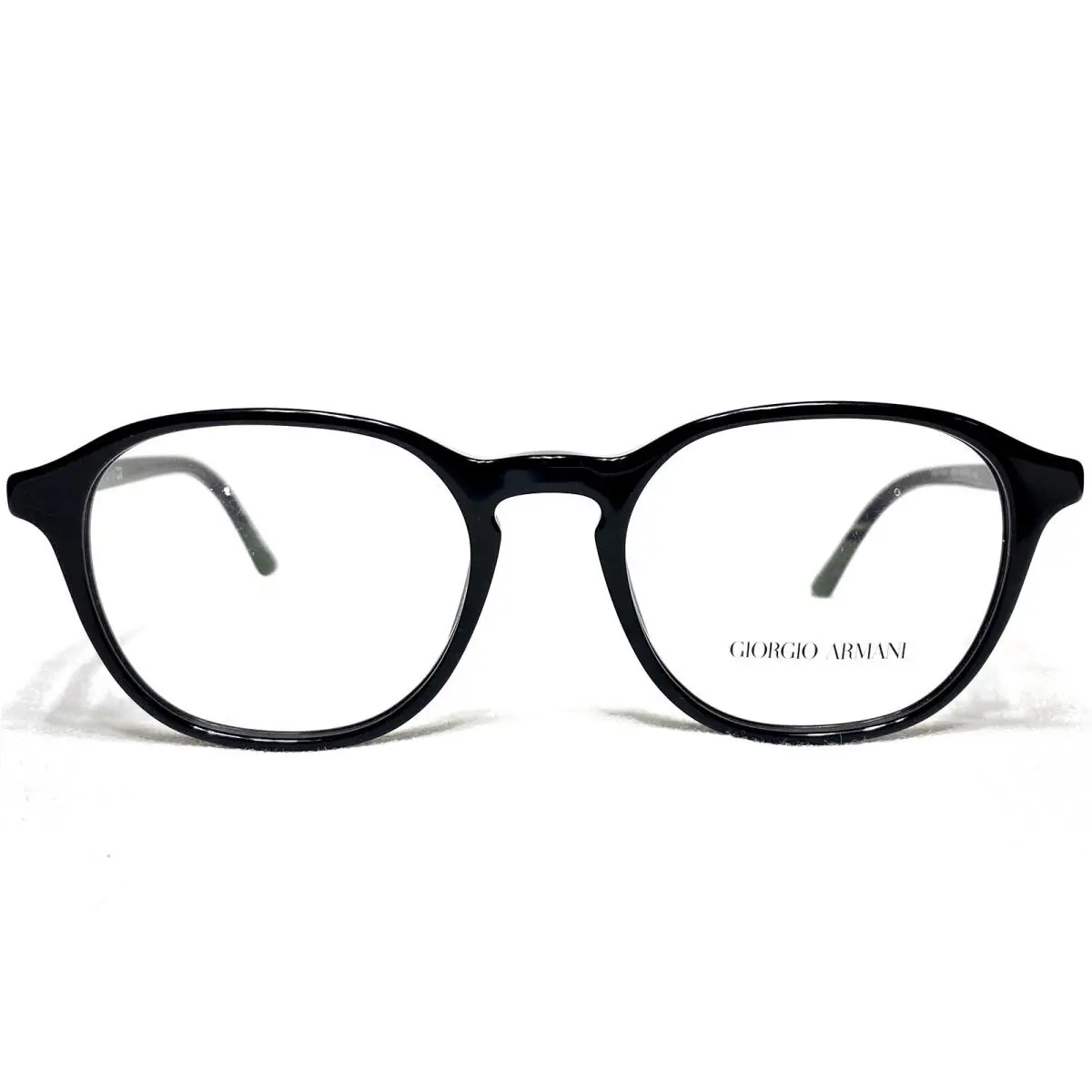 Giorgio Armani AR7144 5001 Mens Black Round Modern Eyeglasses Frames 51/19