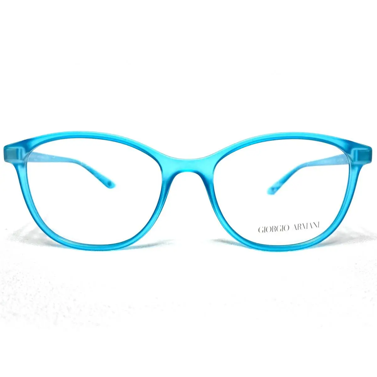 Giorgio Armani AR7116 5528 Womens Matte Aqua Square Eyeglasses Frames 52/17