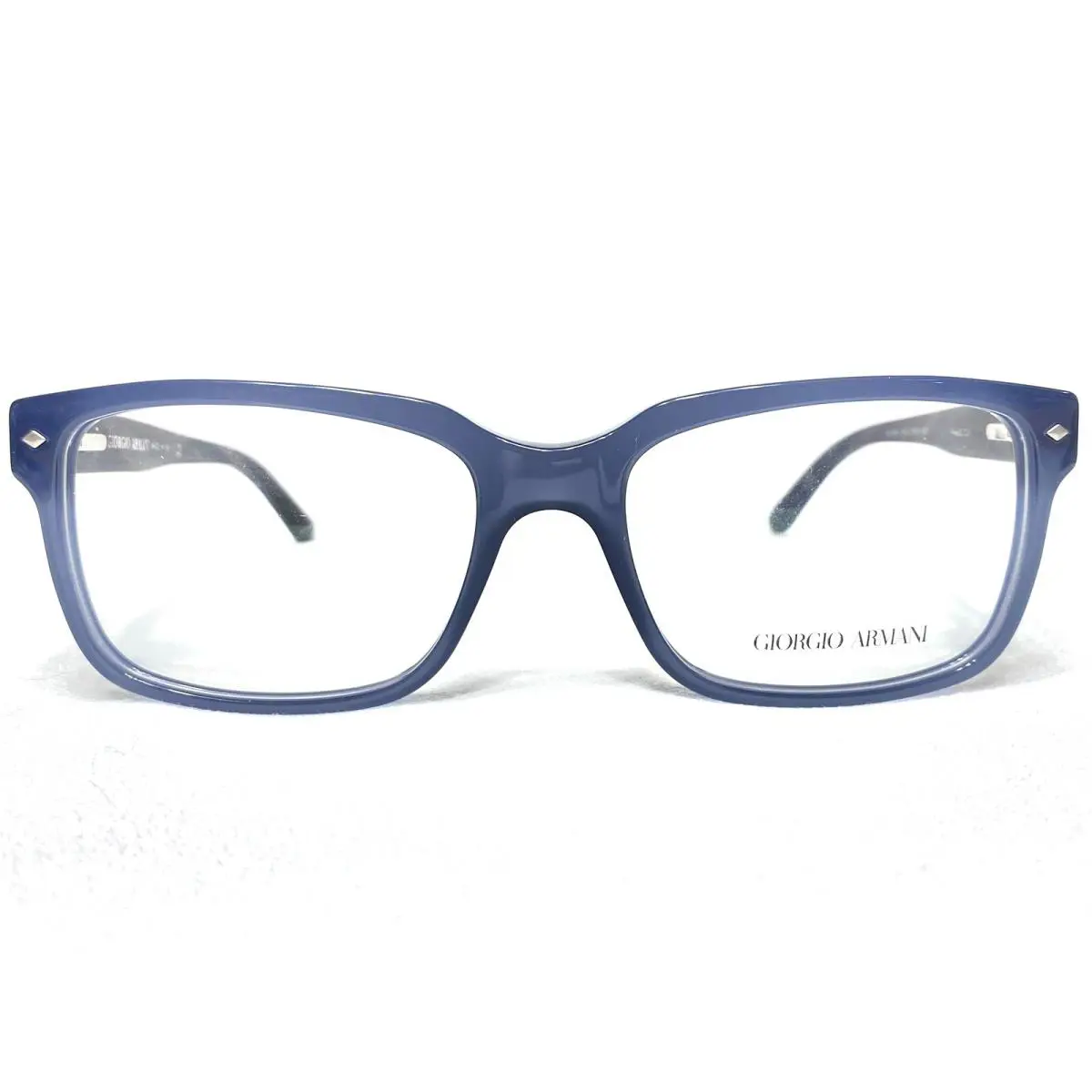 Giorgio Armani AR7066 5360 Mens Opal Blue Rectangle Eyeglasses Frames 55/18