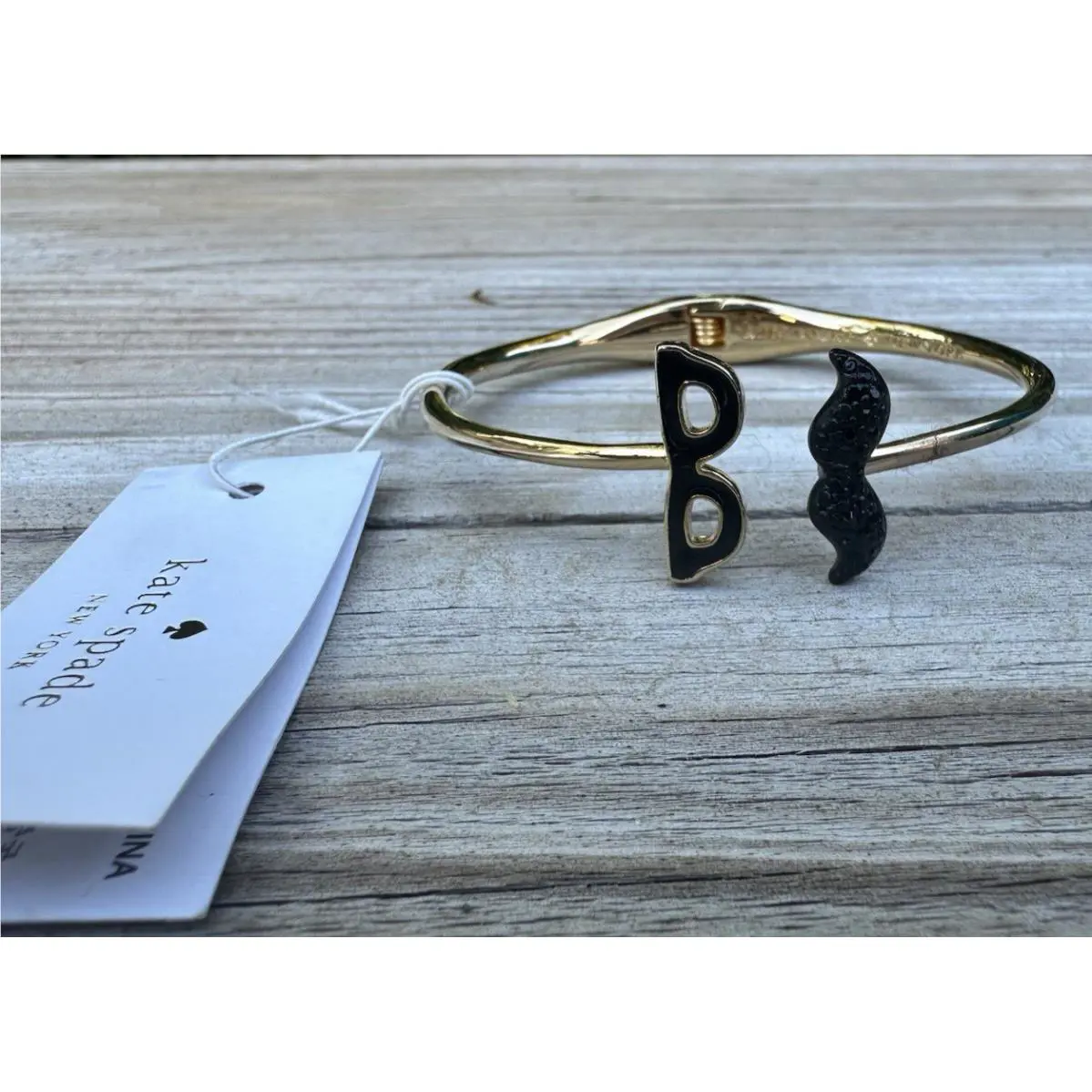 Kate Spade Bracelet Bangle Cuff Dress The Part Mustache Sunglasses Hinged New