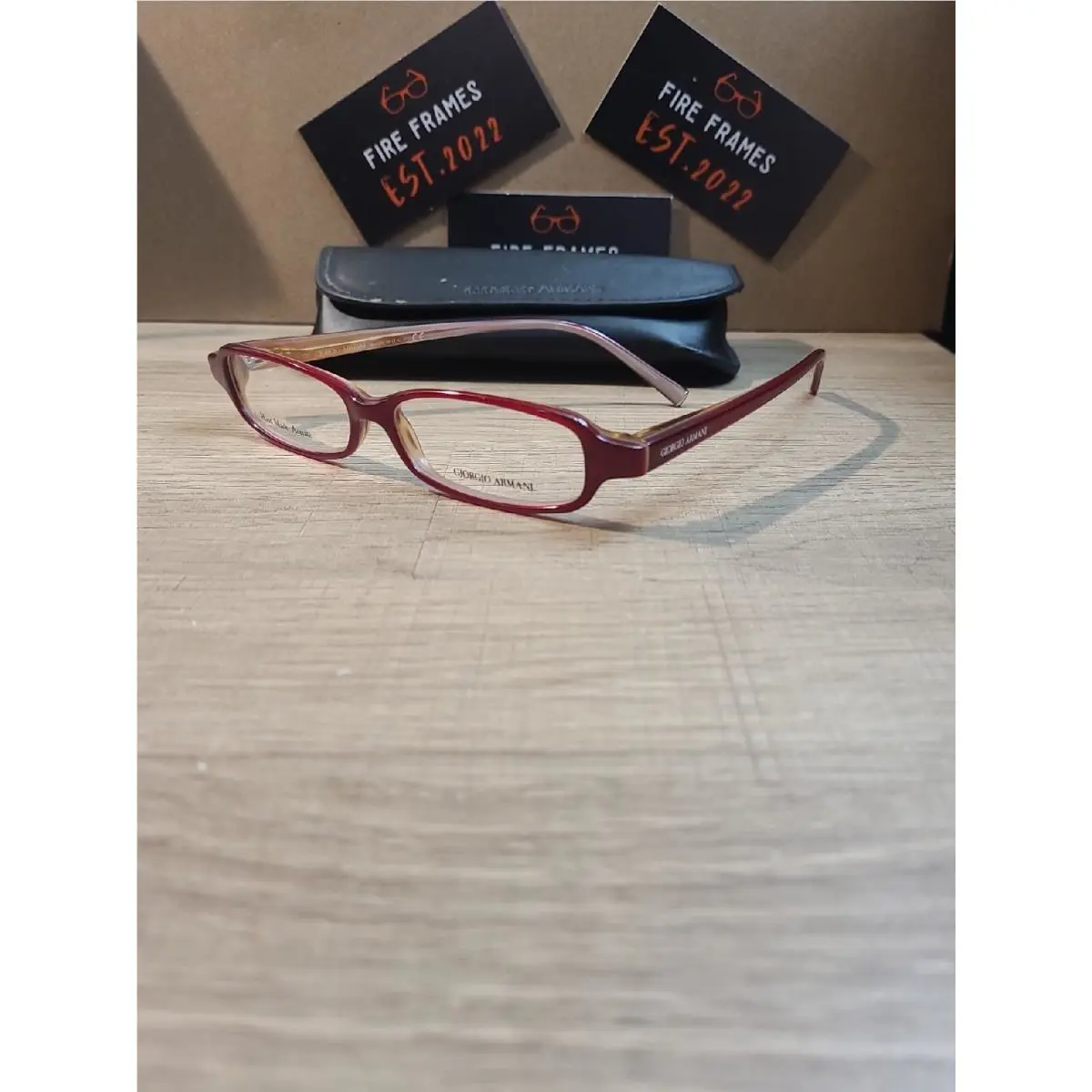 Giorgio Armani GA383 69N Red Eyeglasses Frames 50-14-135 Italy