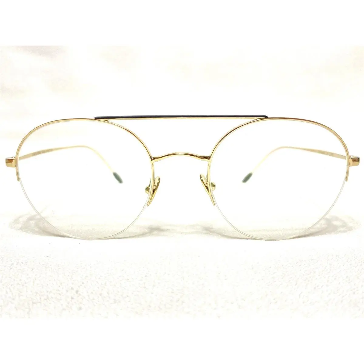 Giorgio Armani AR5066 3013 Mens Pale Gold Round Eyeglasses Frames 51/20 150