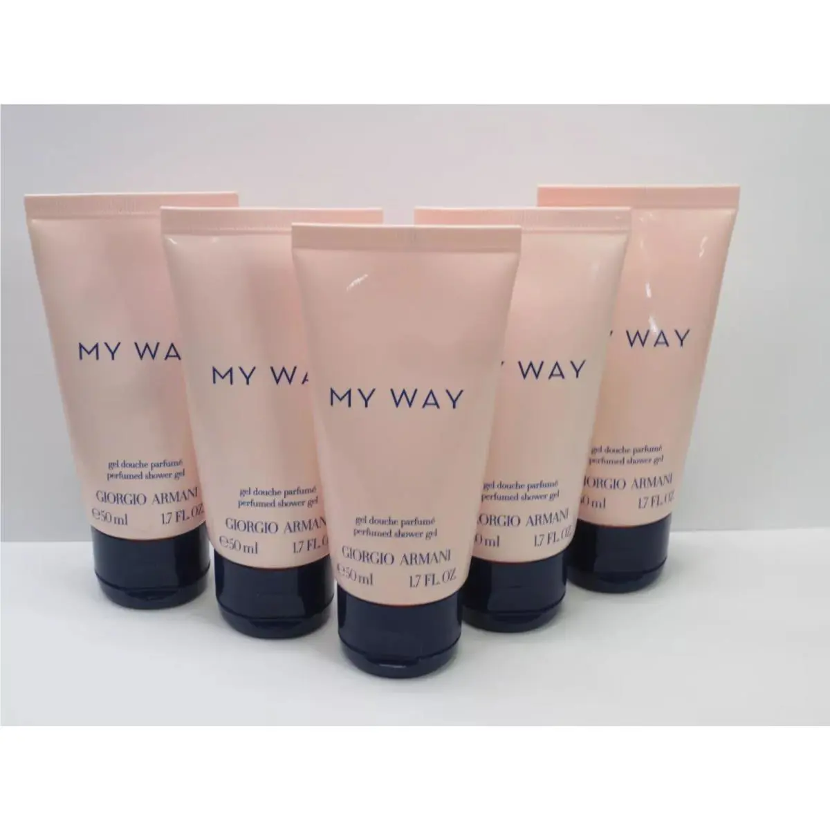 Giorgio Armani MY Way Perfumed Shower Gel 1.7 OZ Lot OF 5