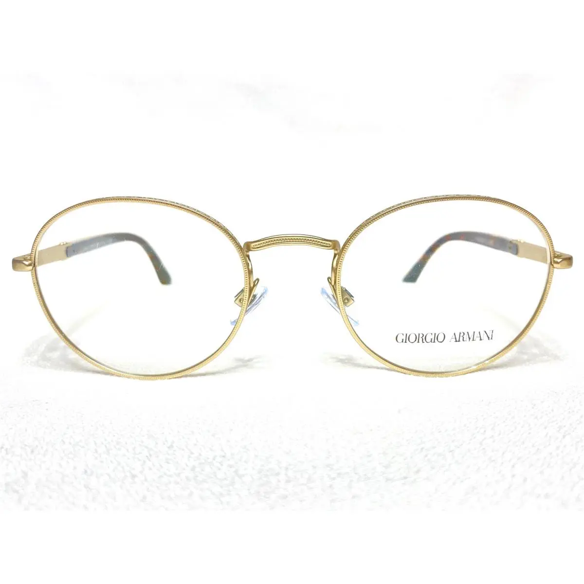 Giorgio Armani AR5002 3002 Mens Pale Gold Oval Eyeglasses Frames 49/20 140