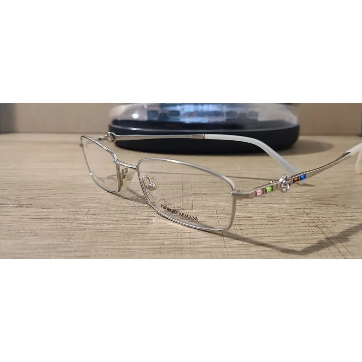 Giorgio Armani GA294 010 Silver Eyeglasses Frames 50-17-130 Italy Rare Find