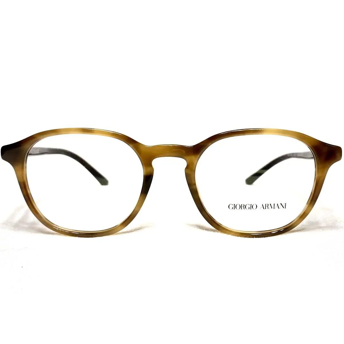 Giorgio Armani AR7144 5617 Mens Brown Round Modern Eyeglasses Frames 49/19