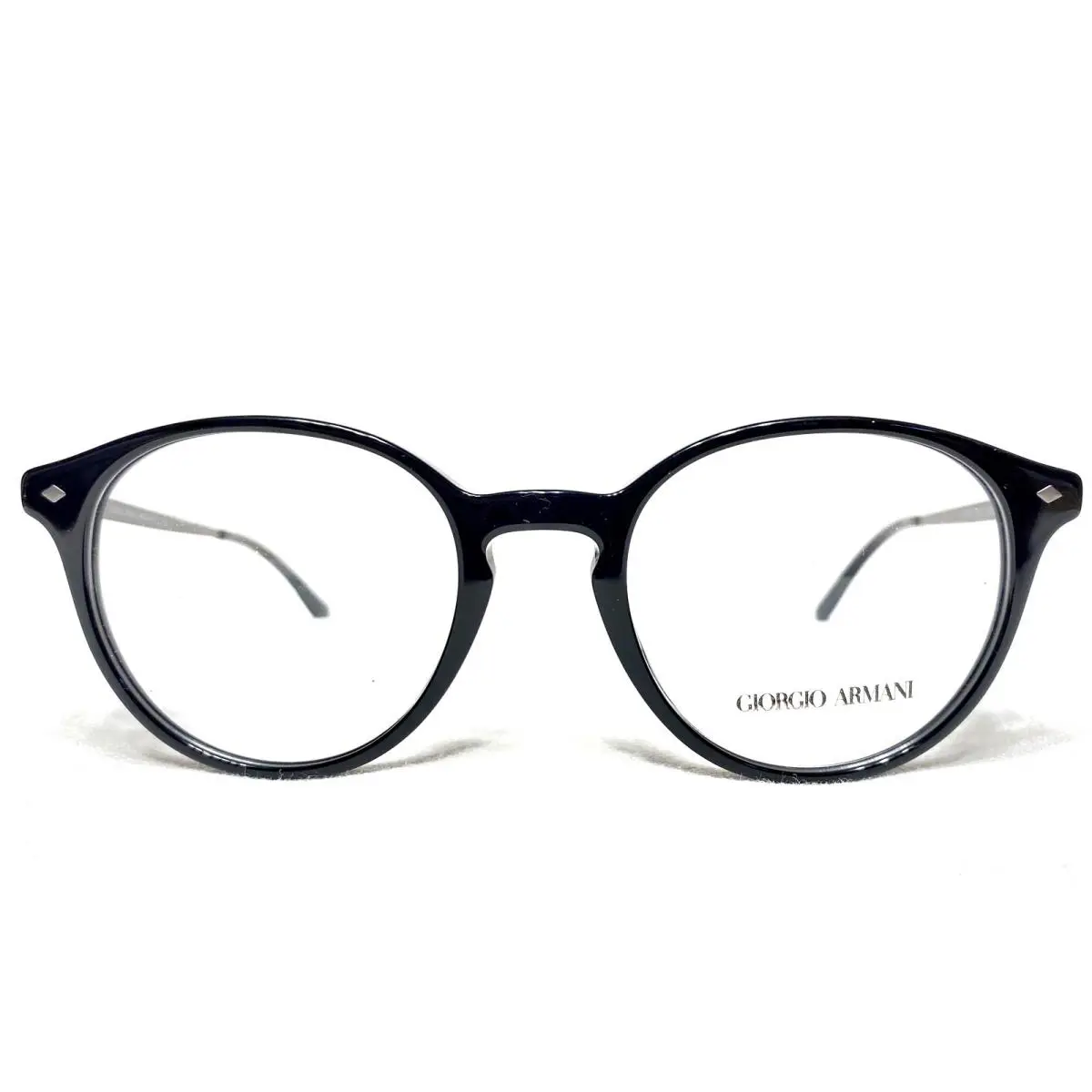 Giorgio Armani AR7182 5001 Mens Black Round Designer Eyeglasses Frames 51/20
