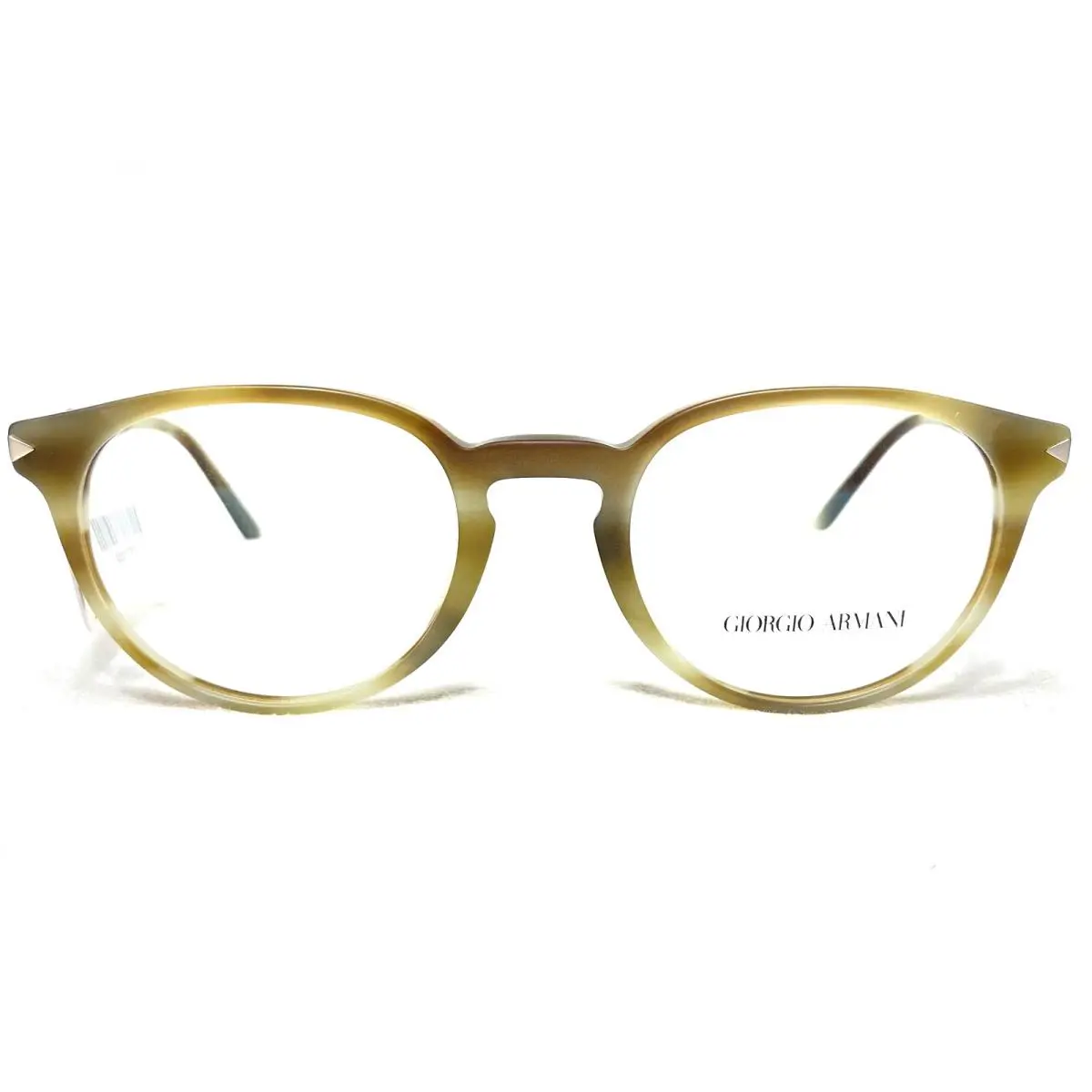 Giorgio Armani AR7176 5773 Mens Striped Green Round Eyeglasses Frames 48/20