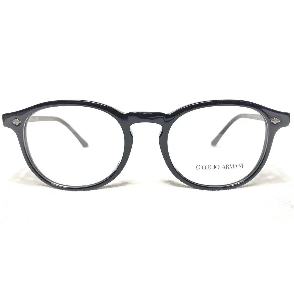 Giorgio Armani AR7136F 5017 Mens Black Round Modern Eyeglasses Frames 51/20