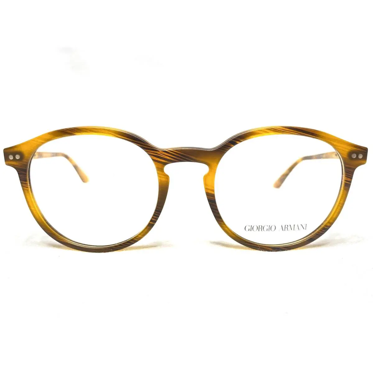 Giorgio Armani AR7121 5585 Mens Matte Brown Round Eyeglasses Frames 48/19