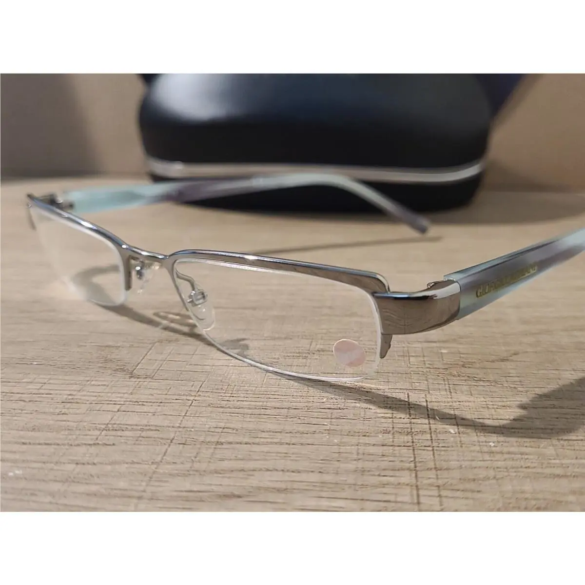 Giorgio Armani Eyeglasses Frames GA 382 Lkx Silver Italy 50-18-130 Rare