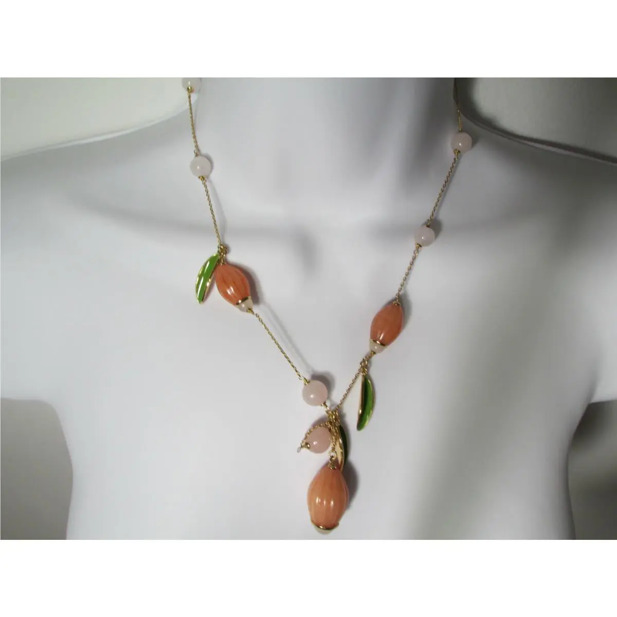 Kate Spade Best Buds Scatter Necklace Coral Multi
