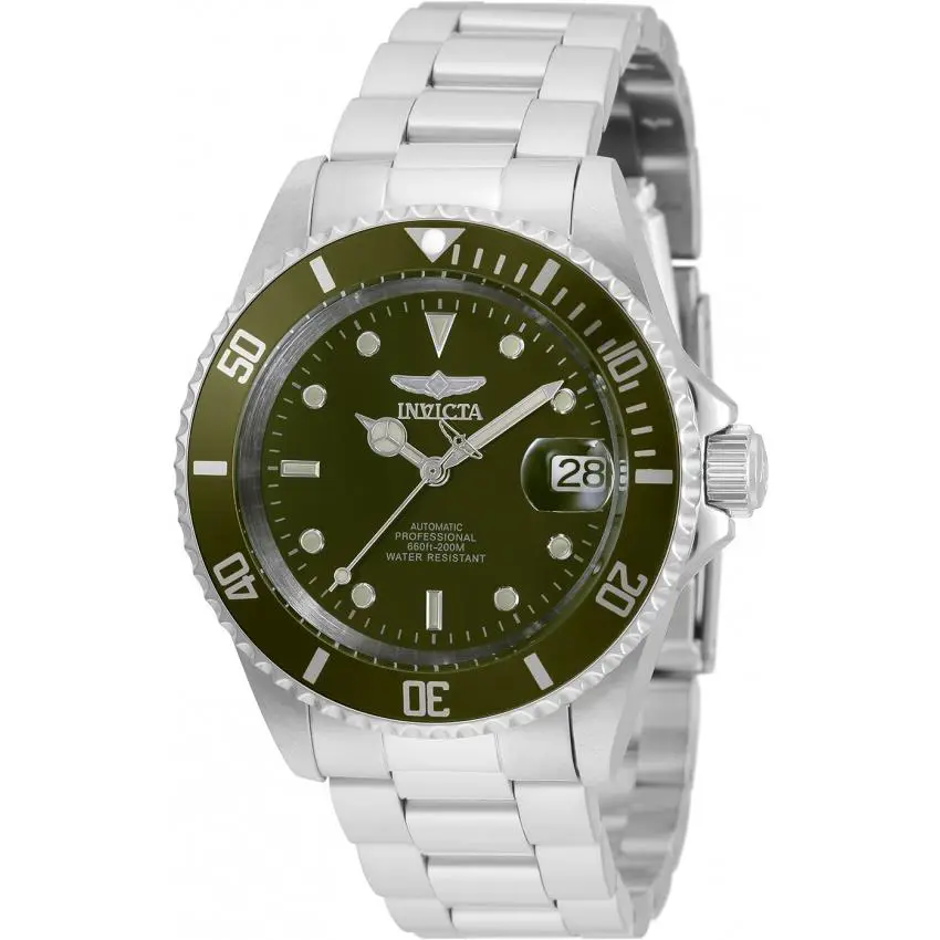 35690 - Invicta Pro Diver Automatic Men`s Watch - 40mm Beautiful Avocado Green