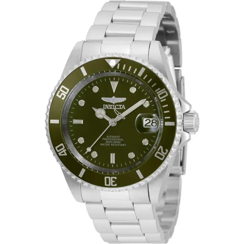 Pro Diver Date Automatic Green Dial Men`s Watch 35690 by Invicta