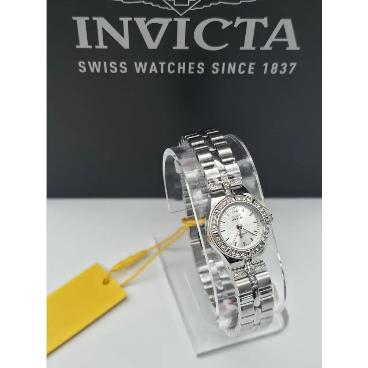 Rotary Invicta Wildflower Swiss Ronda 763 Caliber Women`s Watch - 21.5mm Steel 0132 - Dial: Silver, Band: Silver, Silver-tone, Bezel: Silver-tone