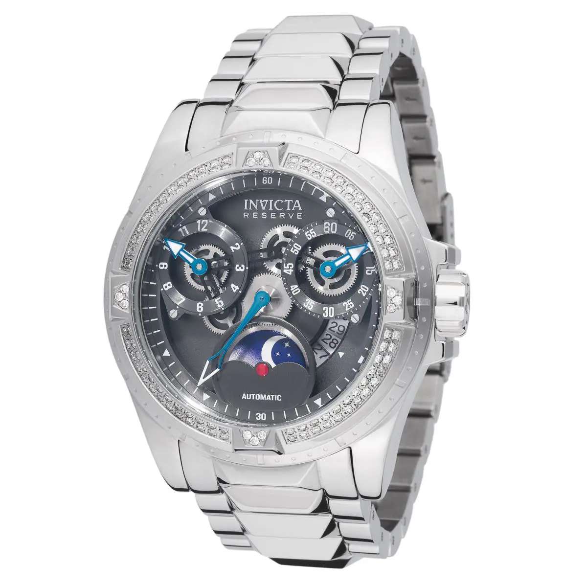 Invicta Reserve Excursion 49.5mm 0.47 Carat Diamond Automatic Men`s Watch 48549