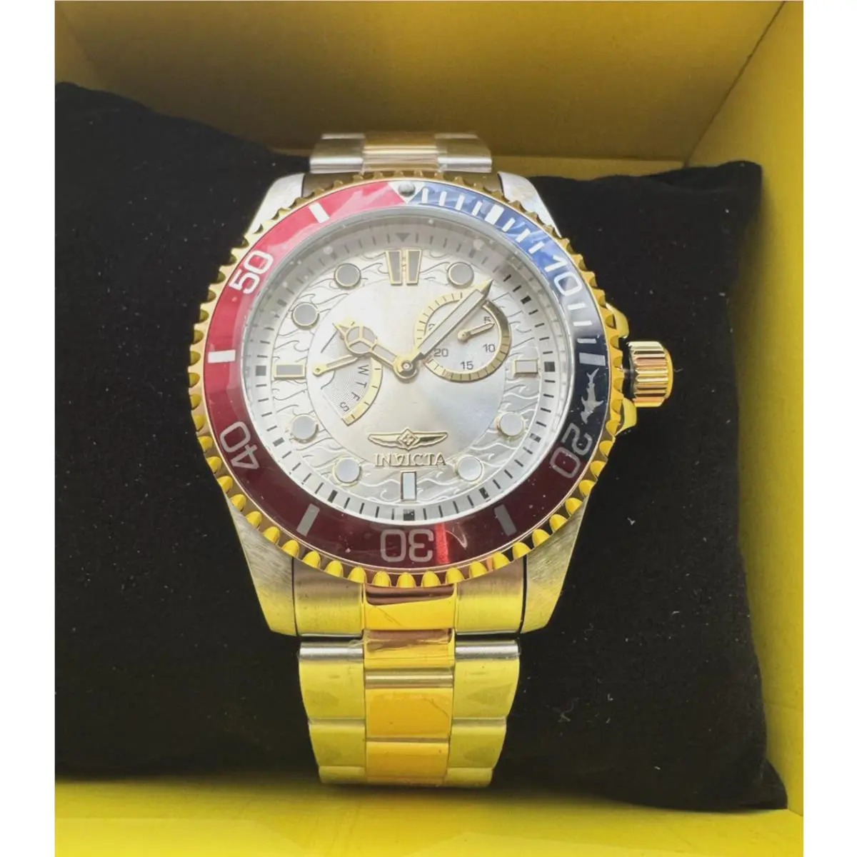 Invicta Pro Diver Men`s Watch - 43mm Two Tone Retrograde Day 49711