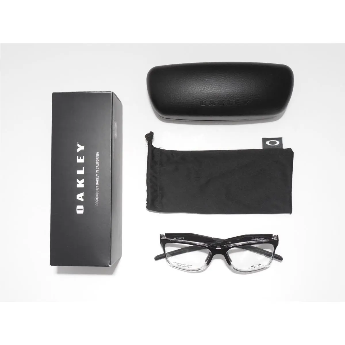 Oakley Activate Polish Black Fade Eyeglass Casual Frames Unisex Adult