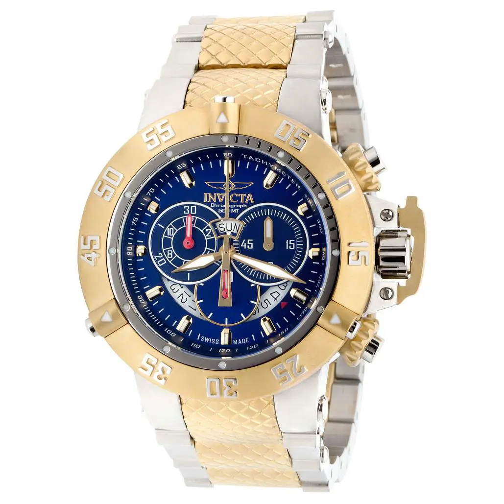 Swiss Made Invicta 80507 Subaqua Chronograph Two-tone Stainless Steel Mens Watch
