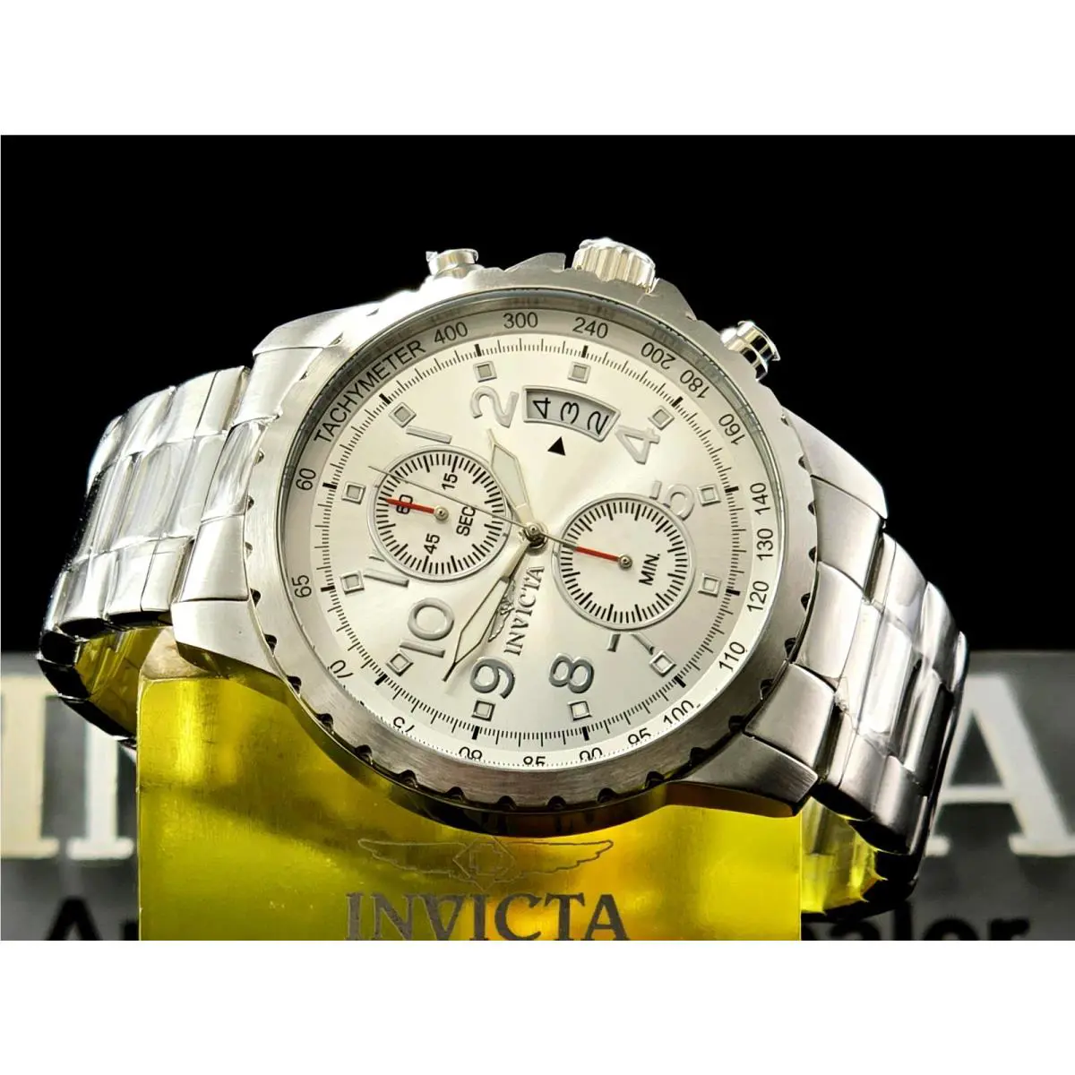 Invicta Men`s Stainless Steel Chronograph Watch