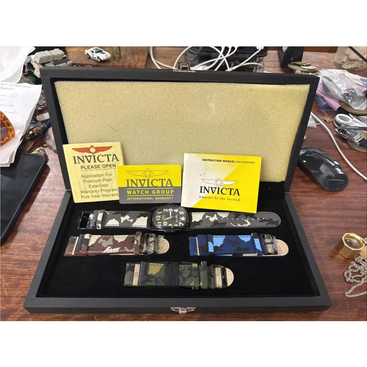 Special Edition Model No. 1026 Tritnite Night Glow Watch Set Camo by Invicta