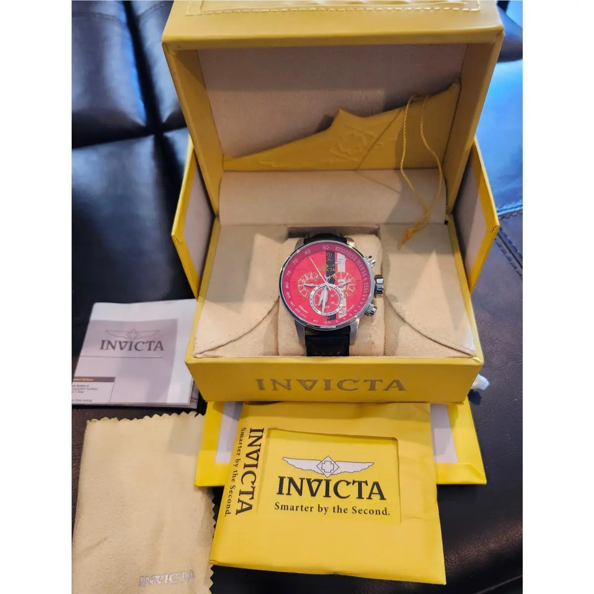 Invicta S1 Rally Men`s Model 90105 48mm Quartz Watch W/night Glow Box