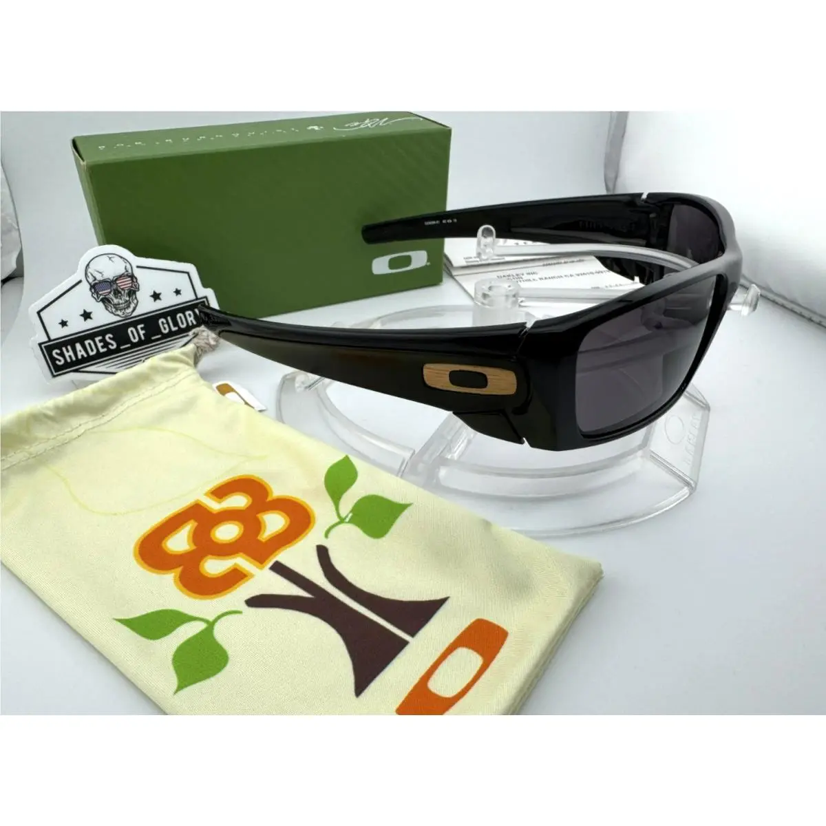 Fuel Cell Bob Burnquist Reground Wooden Icons Black Sunglasses OO9096-51 by Oakley