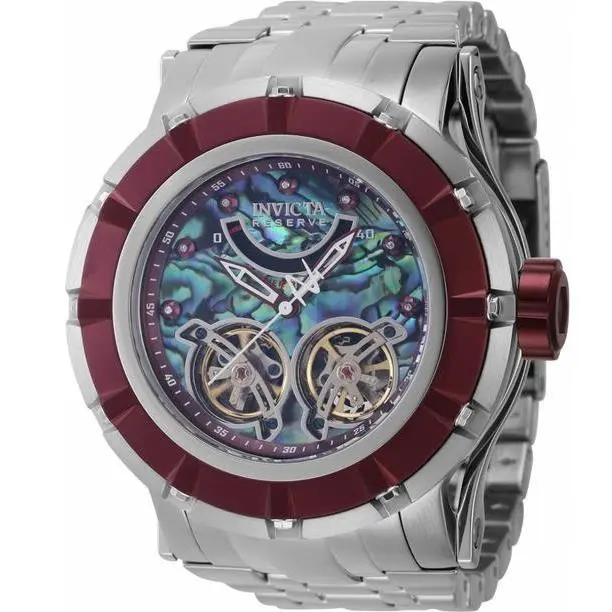 Invicta Reserve S1 43229 Men`s Abalone Exhibition Subdial Diamond Watch