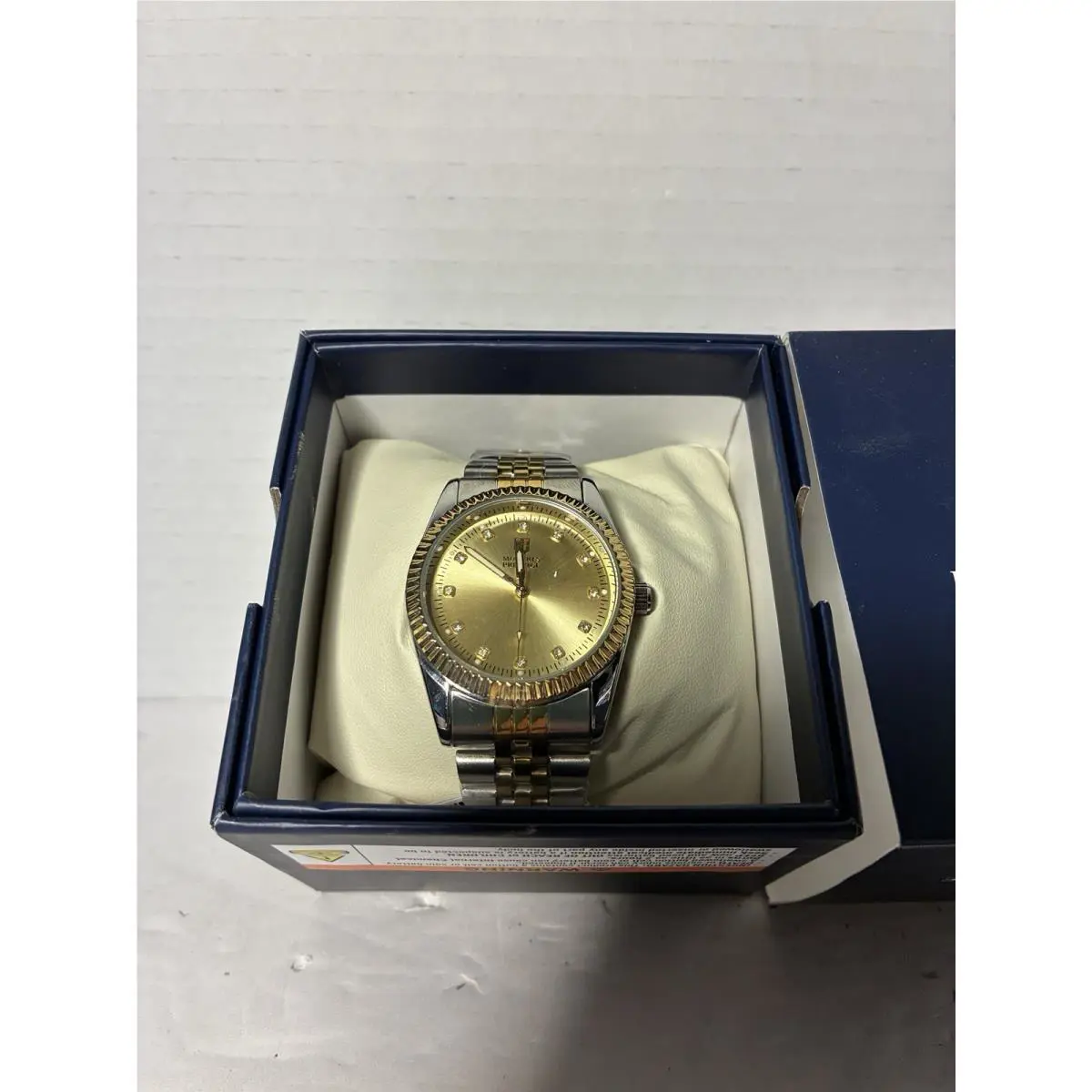 Montres Prestige X Invicta Men s Gold Steel Watch 38mm MPW-0271