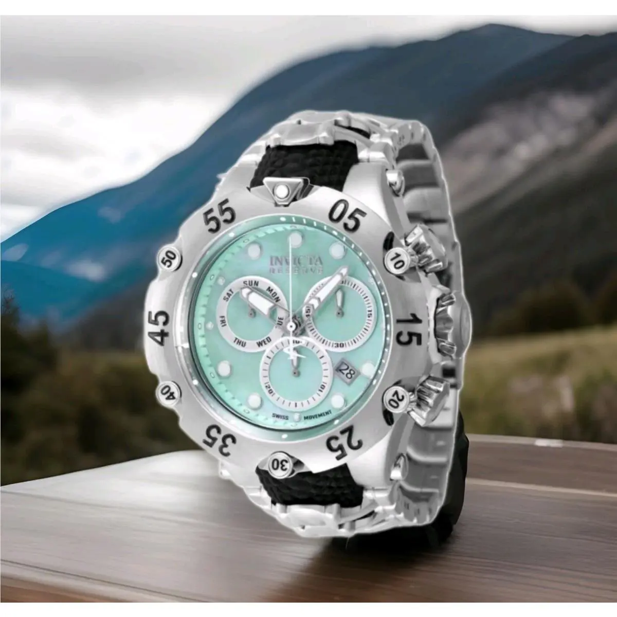 Invicta - Venom Cobra - Blue Mother-of-pearl Swiss Z60 Chronograph Mens Watch