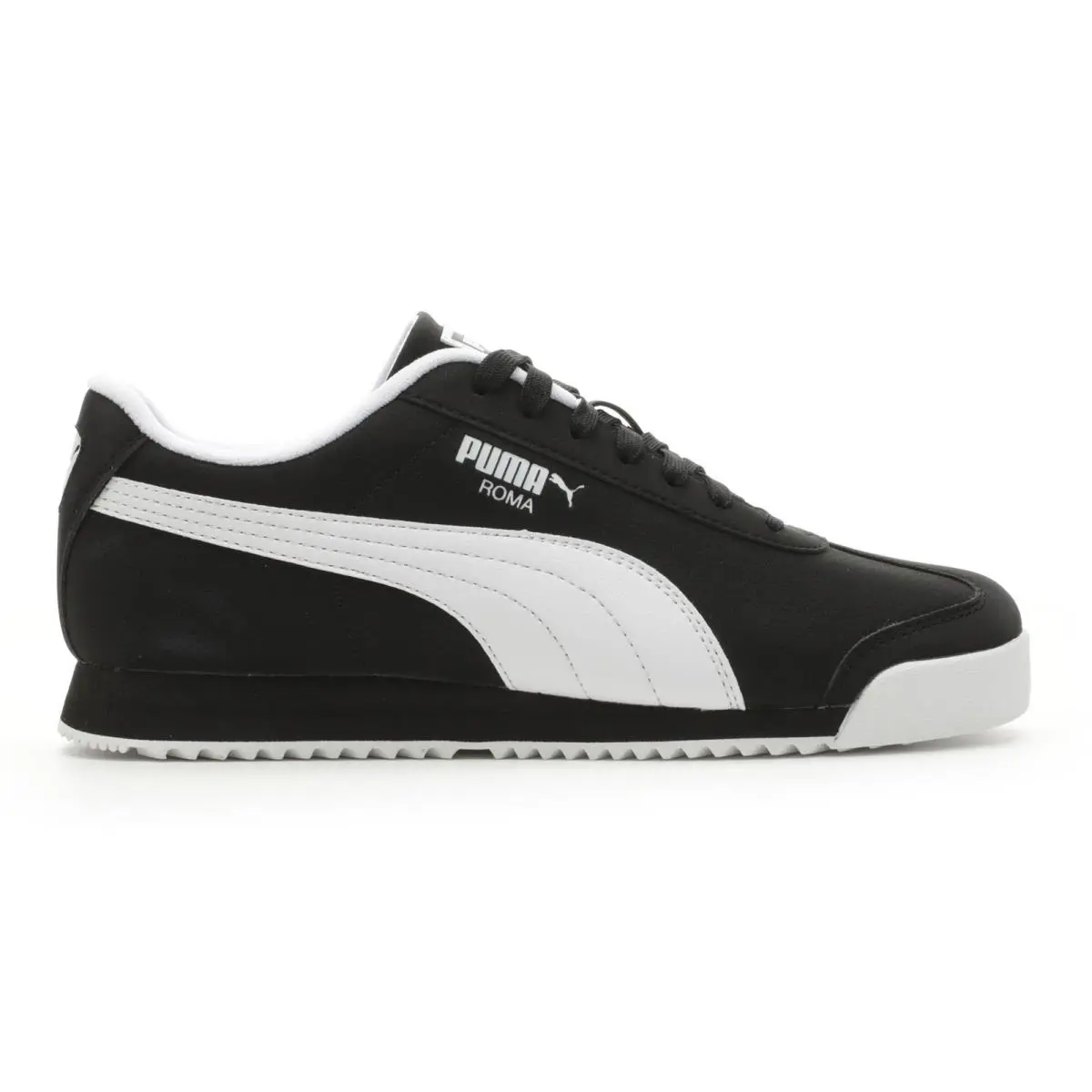 Puma Roma 24 Reversed 40067102 Mens Black Leather Lifestyle Sneakers Shoes