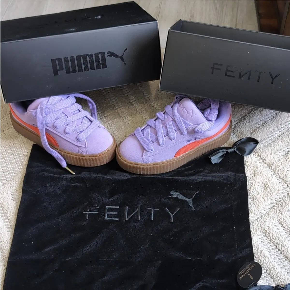 Puma Fenty x Puma Creeper Phatty Women’s Sneakers Purple/red/gum 399332-03 w 5.5