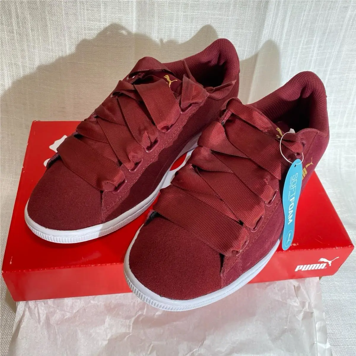 Puma shoes - Puma Vikky - Vikky - Maroon/red 2