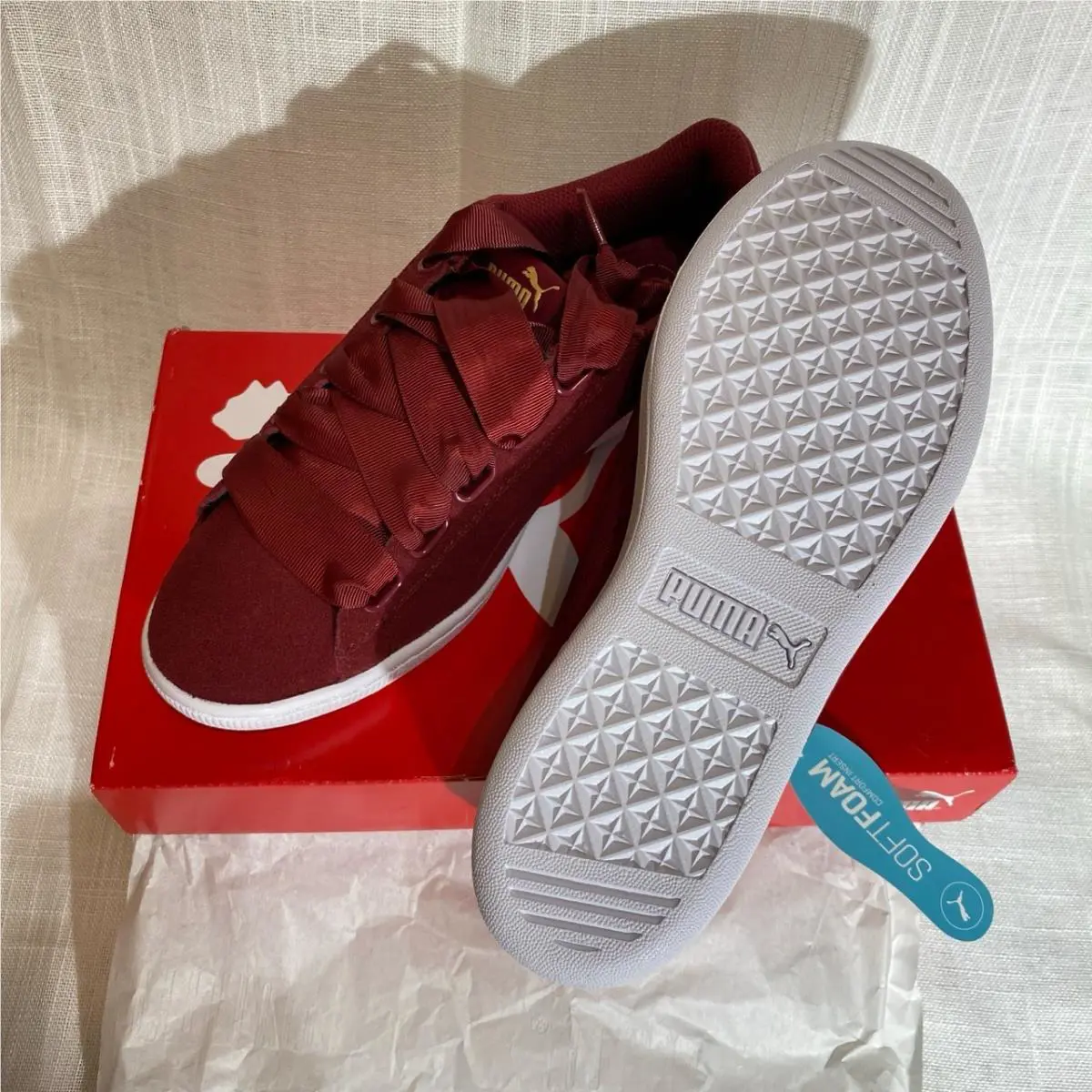 Puma shoes - Puma Vikky - Vikky - Maroon/red 3