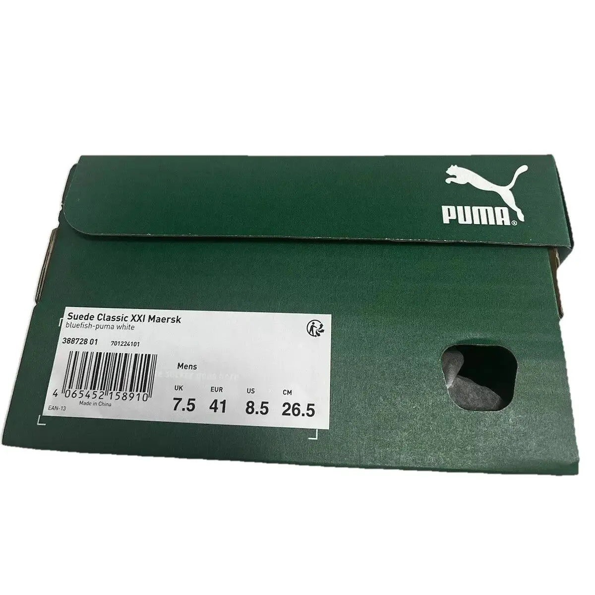 Puma shoes - PUMA Suede Classic XXI Maersk - Light Blue & White (UPC: 4065452158910) 16