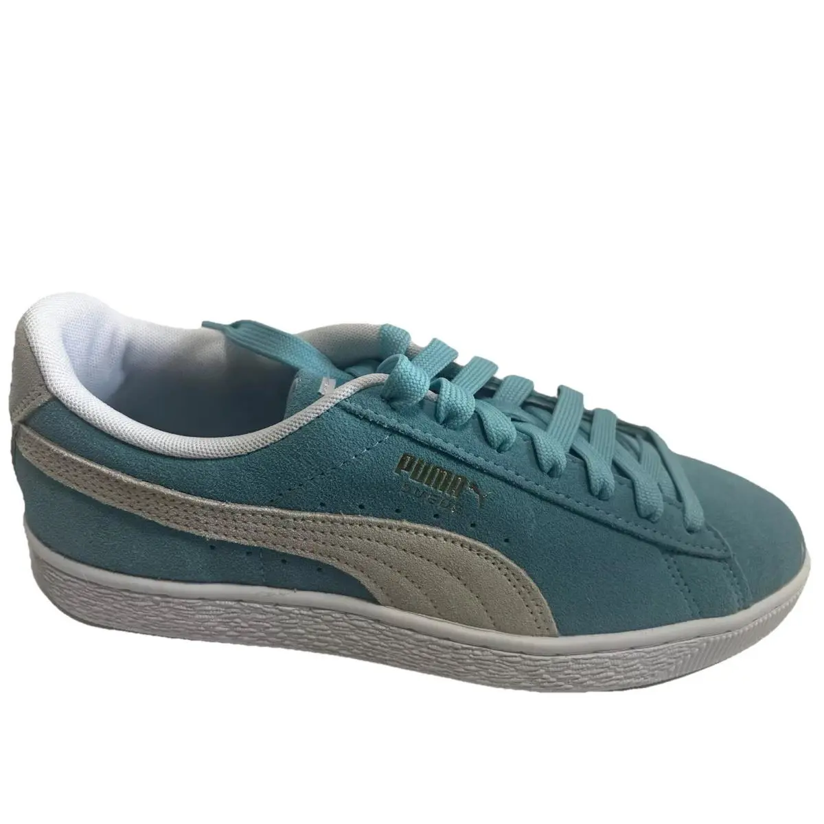 Puma shoes - PUMA Suede Classic XXI Maersk - Light Blue & White (UPC: 4065452158910) 5