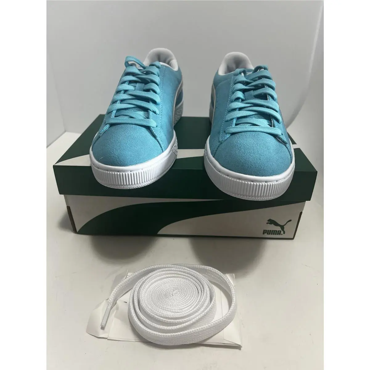 Puma shoes - PUMA Suede Classic XXI Maersk - Light Blue & White (UPC: 4065452158910) 18