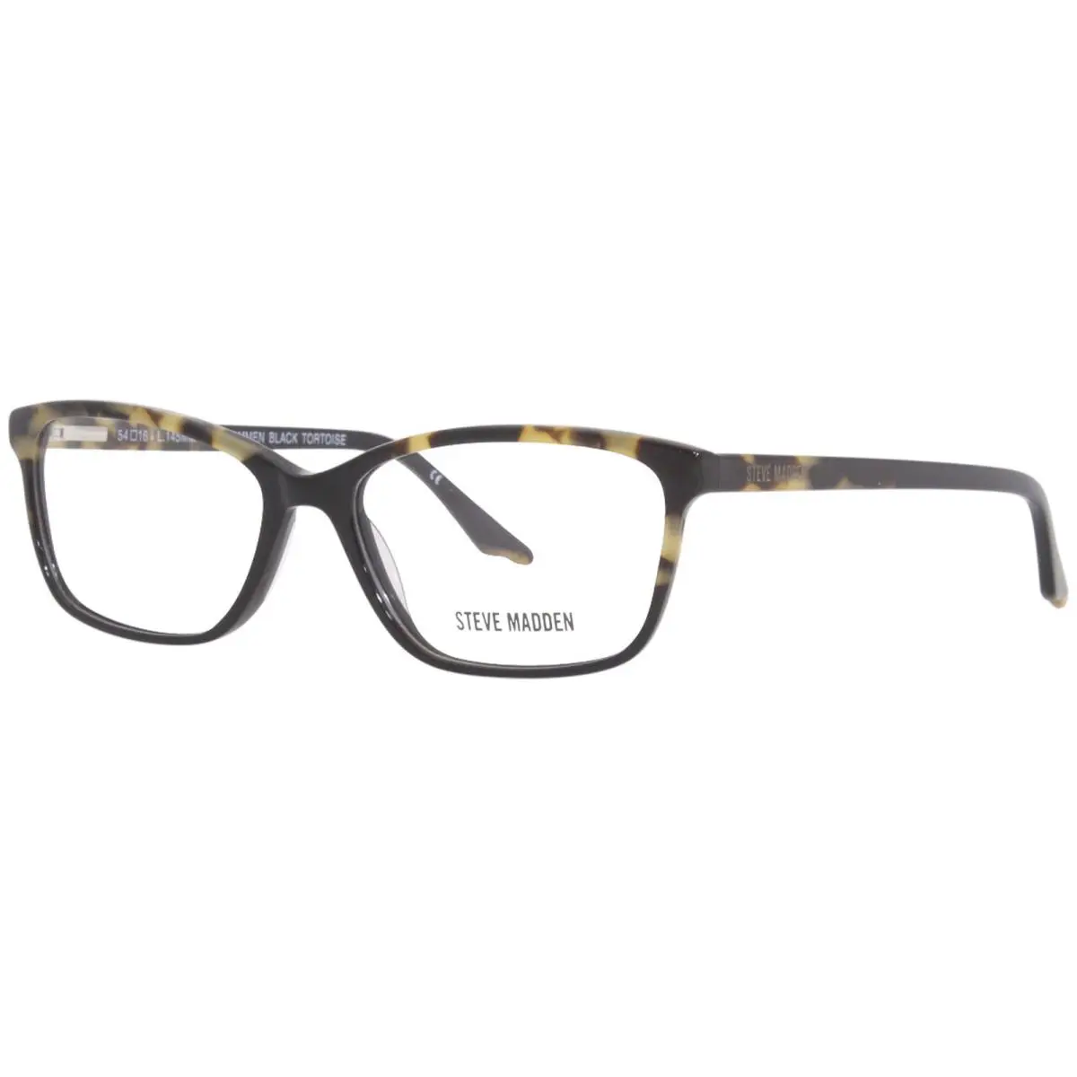 Steve Madden Carmmen Eyeglasses Frame Women`s Black Tortoise Full Rim 54mm