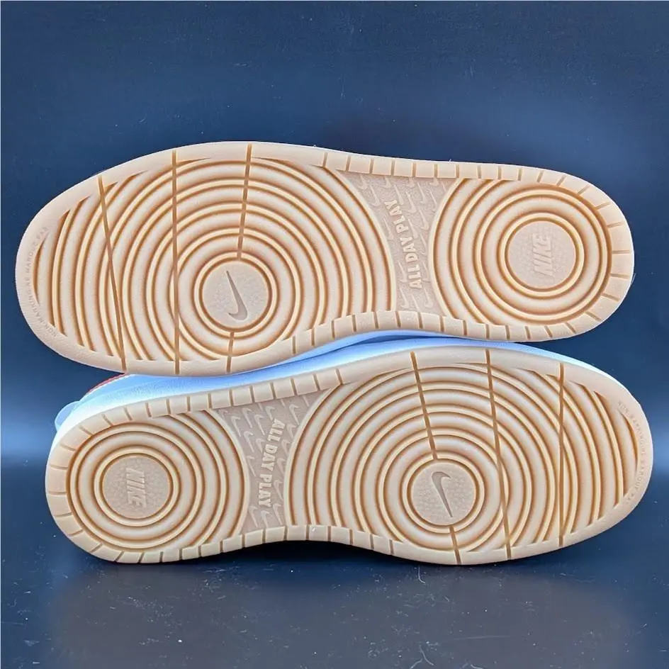 Nike shoes - Nike Court Borough Low 2 - BQ5448-114 - White / Orange 6