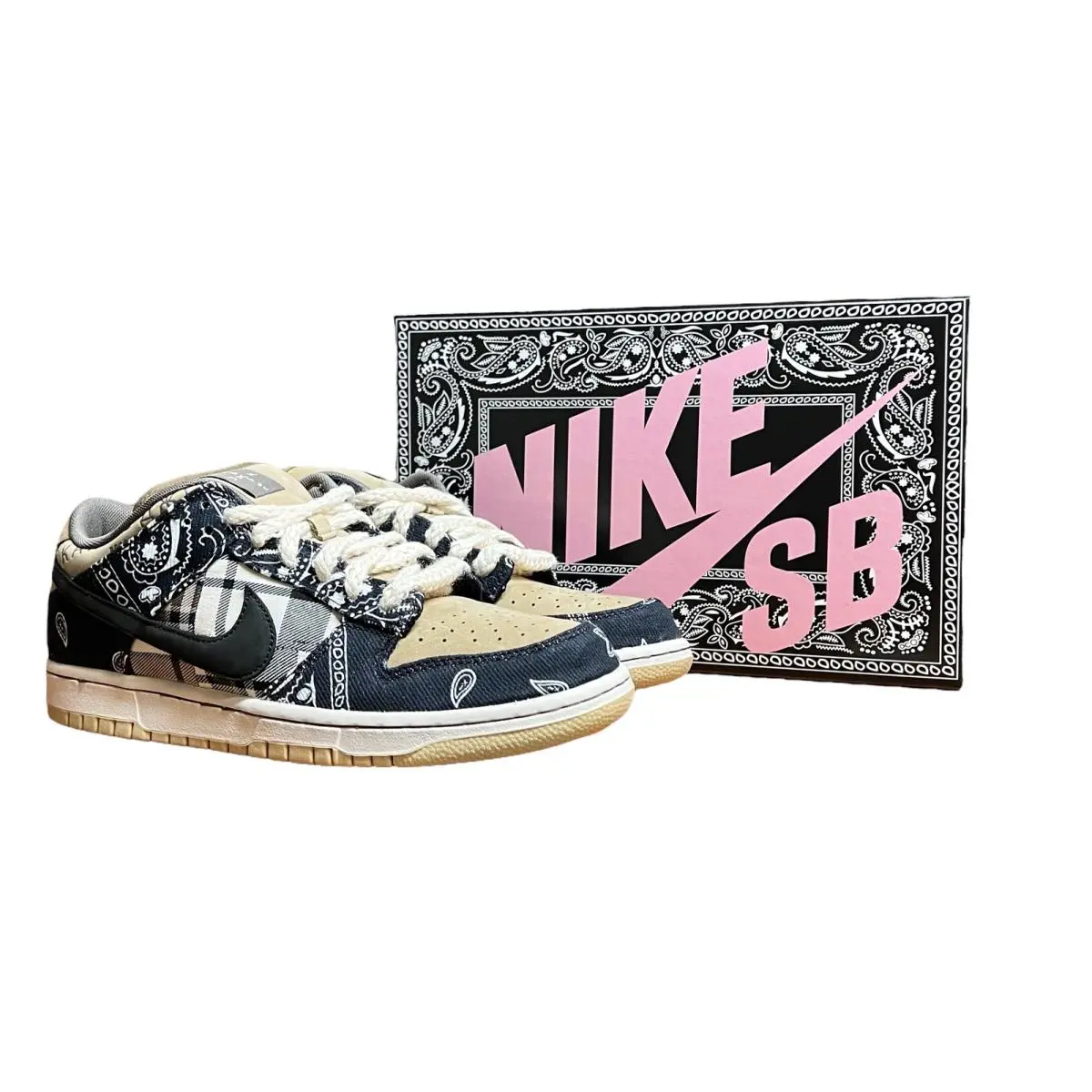 Nike SB Dunk Low Prm QS Travis Scott Special Box CT5053-001 Fashion Shoes