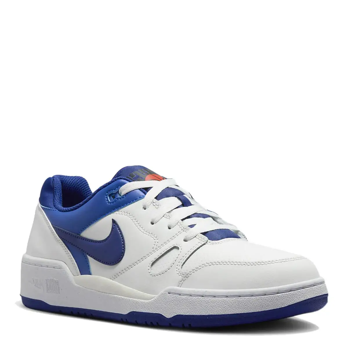 Men`s Nike Full Force Low Sneaker FB1362-104 Summit White/deep Royal Blue-r Lea - Summit White/Deep Royal Blue-R