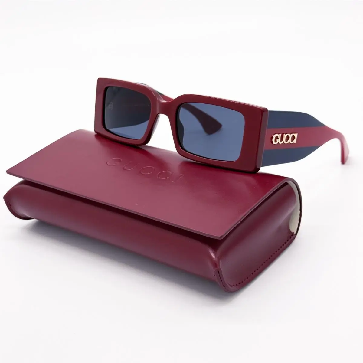 Gucci GG1860S 003 Burgundy/blue Unisex Sunglasses Gucci