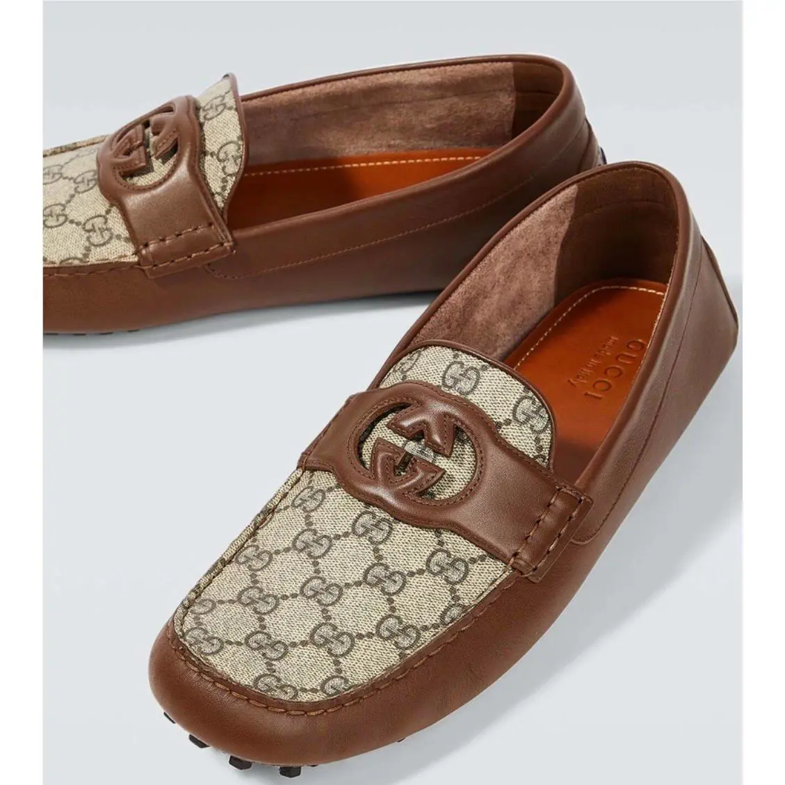 Gucci Men’s Loafers Moccasin GG Size US 13.5/EUR46.5