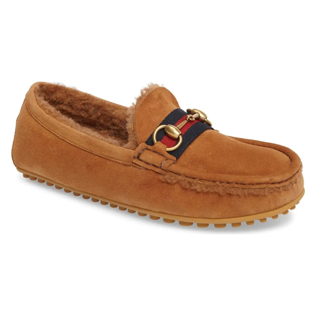 Gucci Men`s Kanye Driving Shoe with Shearling 7 US