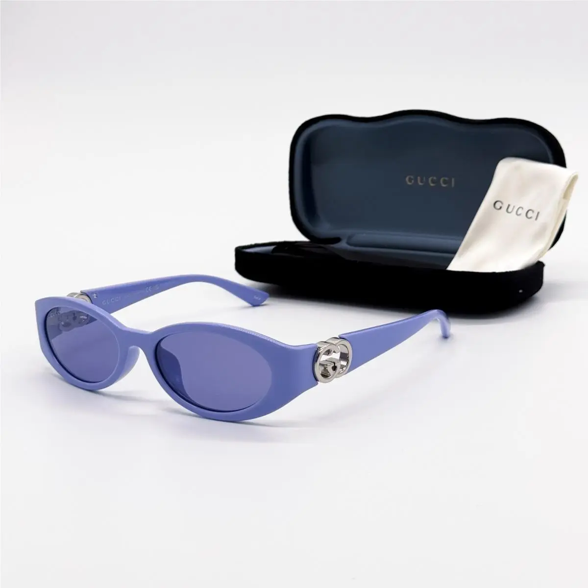 Gucci Sunglasses Women Oval Purple Gucci GG1662SA 003