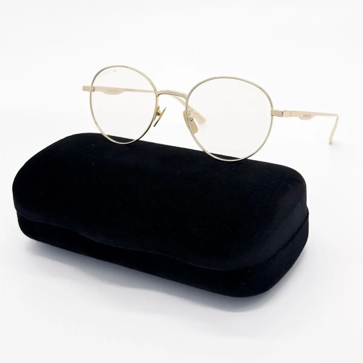 Gucci GG0337S 001 Sunglasses Unisex Gold Eyewear